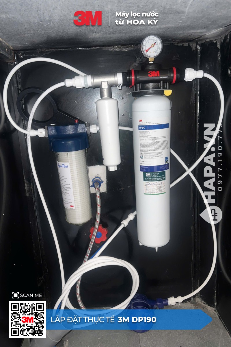 Lắp Đặt Máy Lọc Nước 3M™ Aqua-Pure™ DP190 Chuyên Dùng Quán Cà Phê, Nhà Hàng - Nhập Khẩu Mỹ - 05