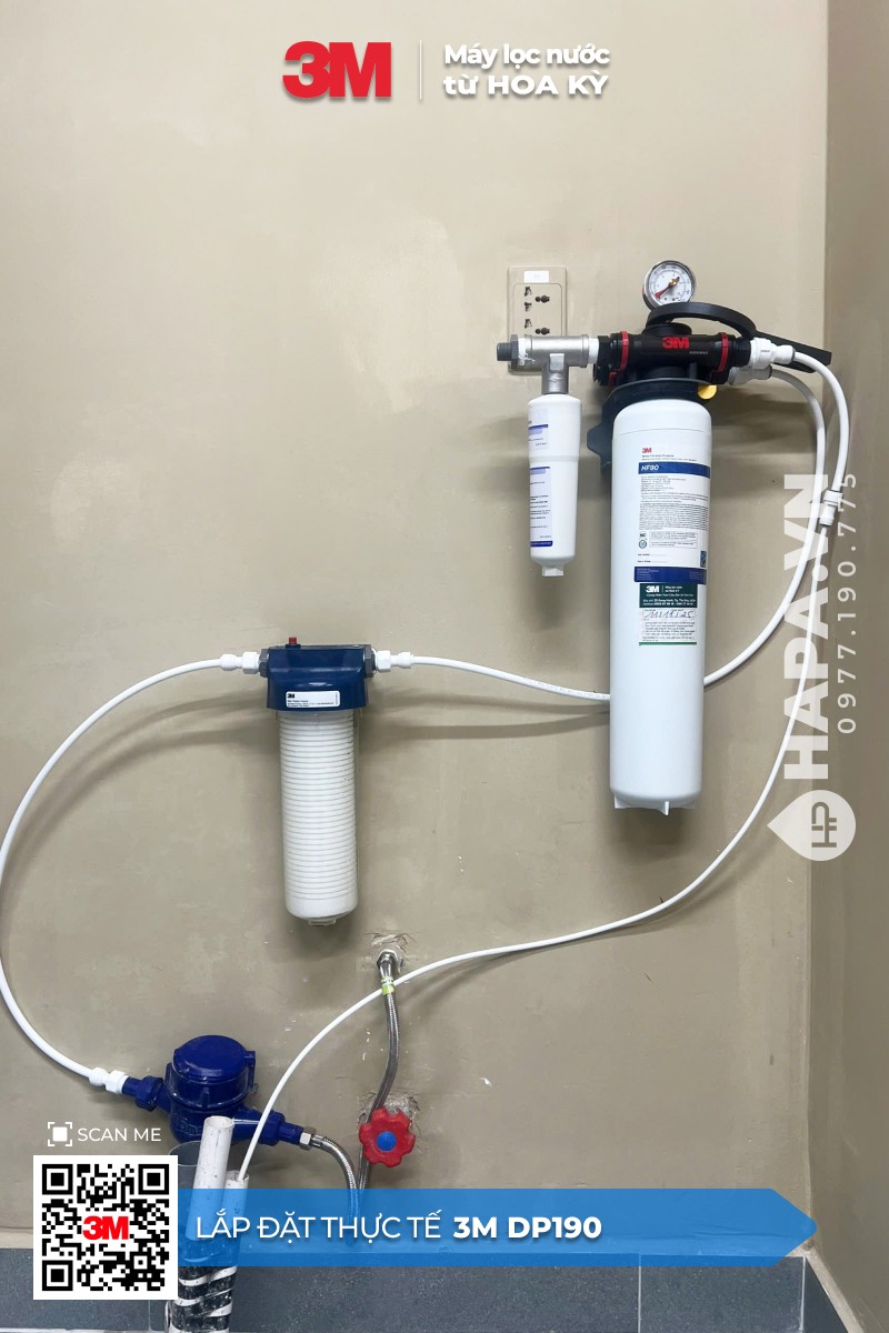 Lắp Đặt Máy Lọc Nước 3M™ Aqua-Pure™ DP190 Chuyên Dùng Quán Cà Phê, Nhà Hàng - Nhập Khẩu Mỹ - 06