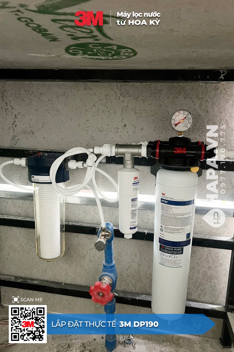 Lắp Đặt Máy Lọc Nước 3M™ Aqua-Pure™ DP190 Chuyên Dùng Quán Cà Phê, Nhà Hàng - Nhập Khẩu Mỹ - 09