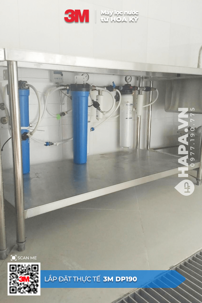Hình ảnh lắp đặt thực tế của Lắp Đặt Máy Lọc Nước 3M DP190 tại Trường Học, Quận 1, TP. HCM - 02