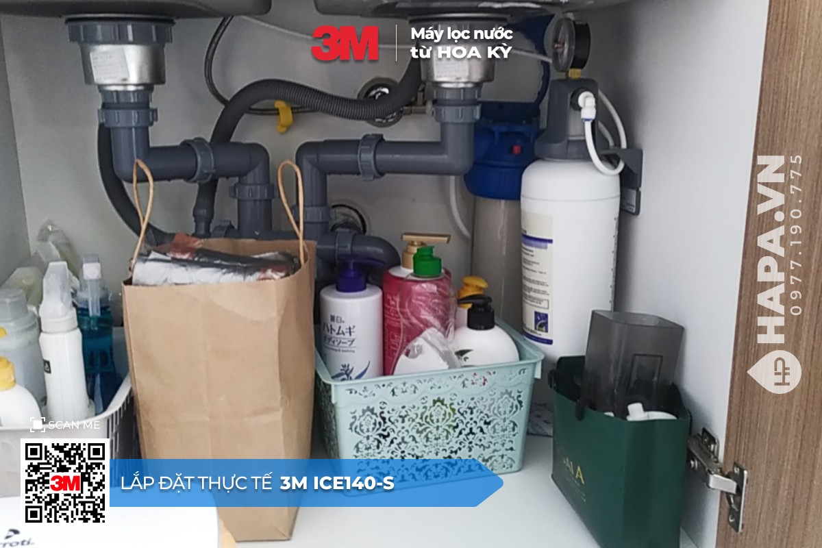 Hình ảnh lắp đặt thực tế của Máy Lọc Nước 3M ICE140-S tại Eco Green, Quận 7, TP. HCM - 1