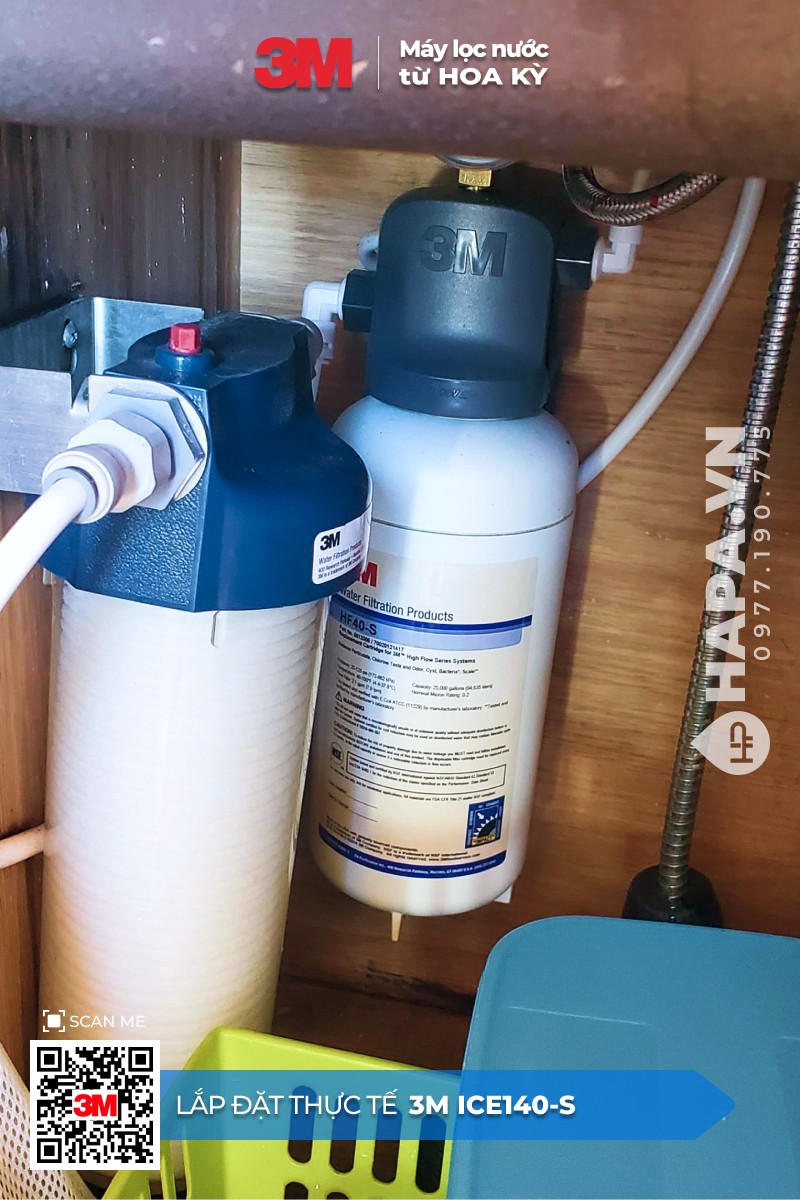 Hình ảnh lắp đặt thực tế của Máy Lọc Nước 3M ICE140-S tại Khu Dân Cư Long Khánh, Đồng Nai