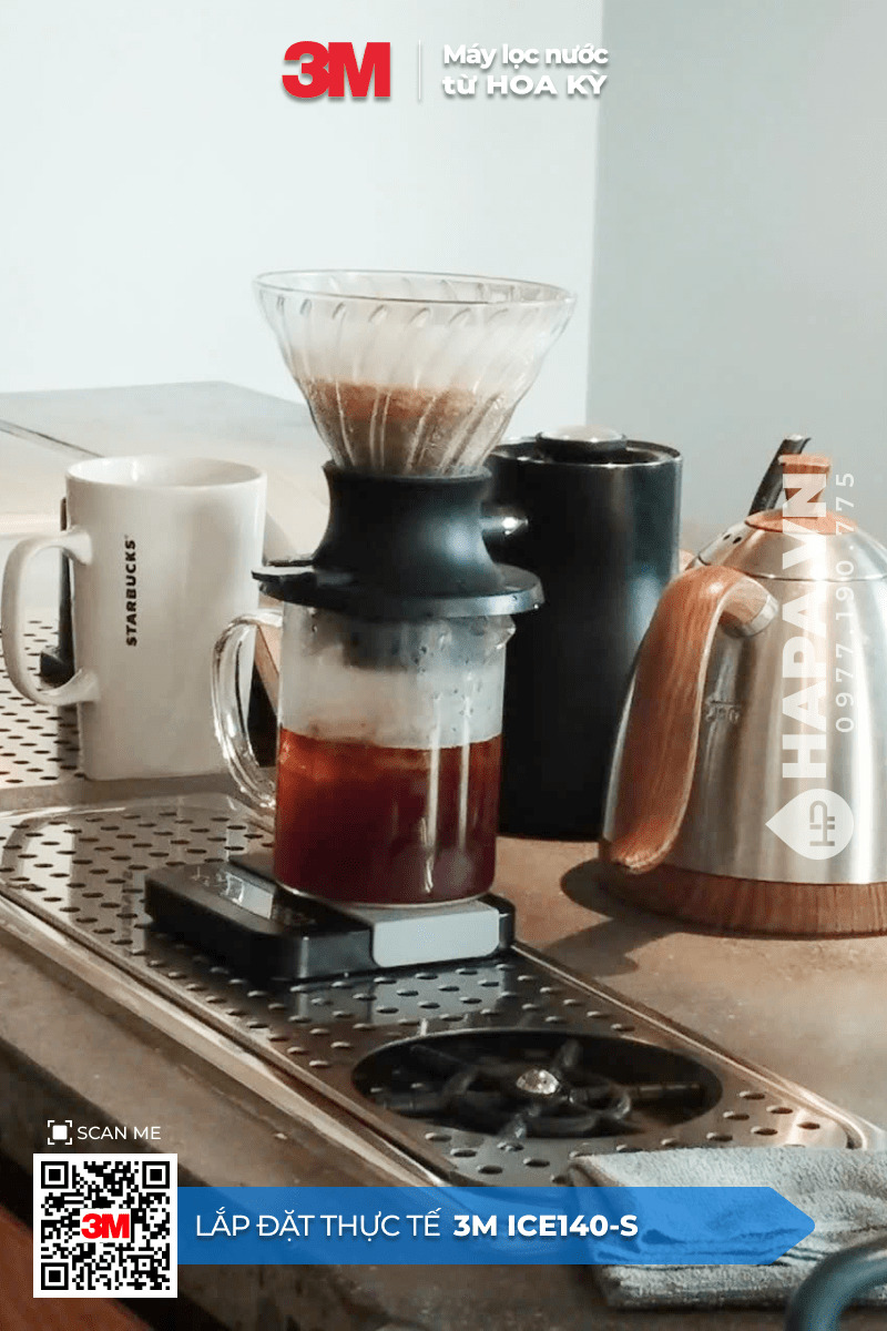 Hình ảnh Lắp Đặt Máy Lọc Nước 3M ICE140-S lắp đặt tại Quán Cafe Quận 10, TP. HCM - 02