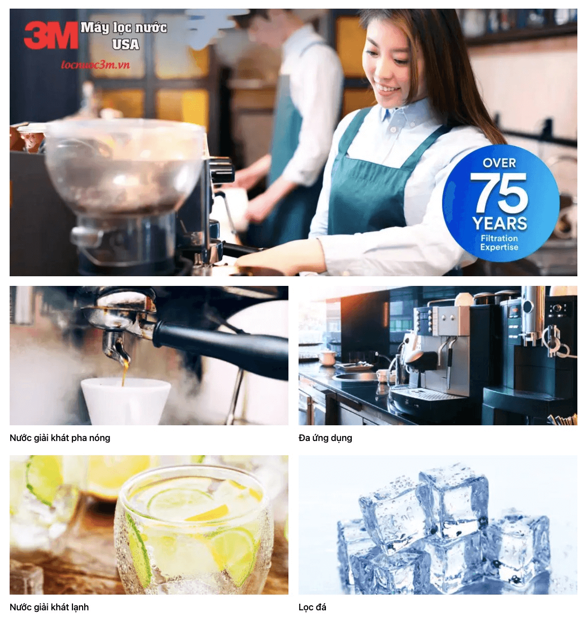 Máy Lọc Nước 3M ICE140-S, 3M DP190 - Chuyên dùng cho Thương Mại, Nhà hàng, Quán Cà phê, Khách sạn