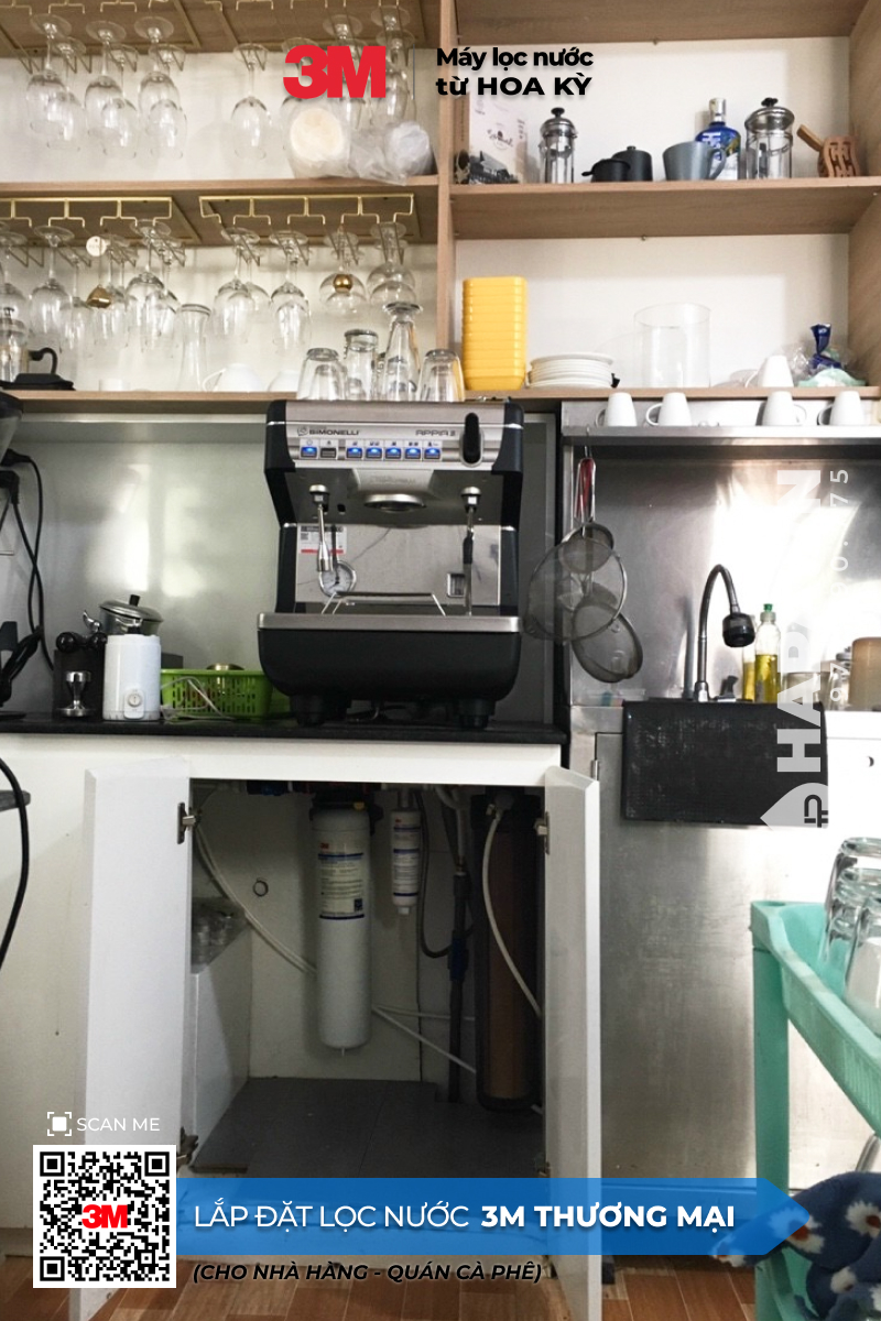 Ảnh lắp đặt thực tế của Máy Lọc Nước 3M Cho Nhà Hàng, Quán Cafe tại TP. Vũng Tàu