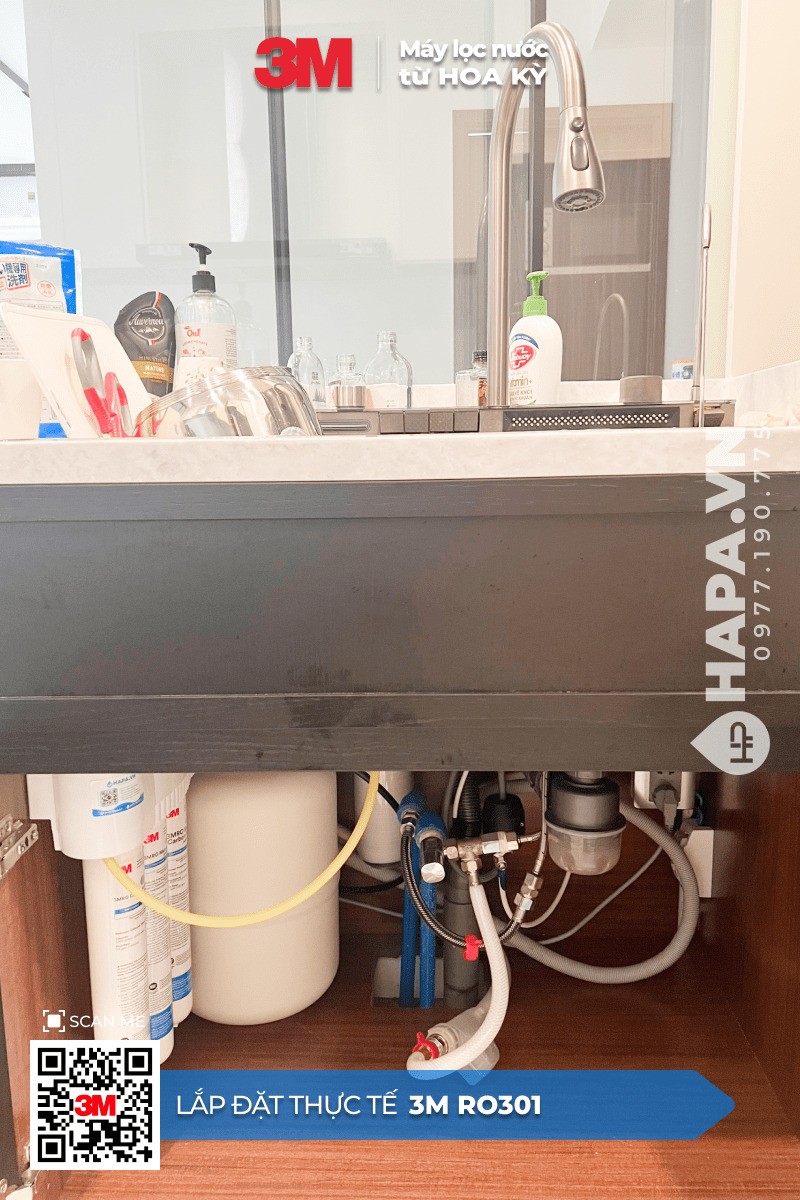 Hình ảnh lắp đặt thực tế của Máy Lọc Nước 3M RO301 tại The Nexus Tower 1, Quận 1, TP. HCM
