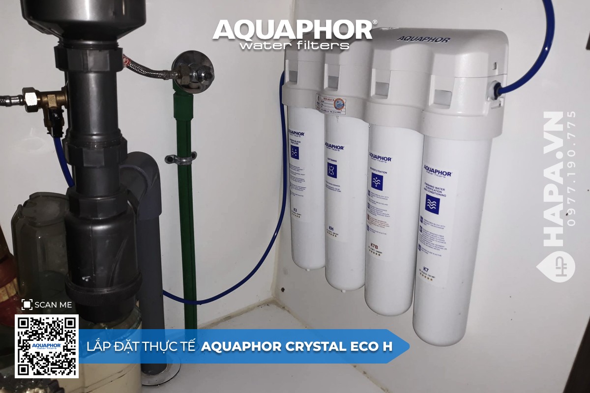 Hình ảnh lắp đặt thực tế của Máy Lọc Nước AQUAPHOR CRYSTAL ECO H ở Chung cư Bình Nguyên, Dĩ An, Bình Dương -1