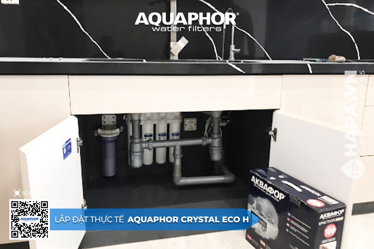 Hình ảnh lắp đặt thực tế của Máy Lọc Nước AQUAPHOR CRYSTAL ECO H ở Grand Marina Saigon, Quận 1, TPHCM - 2