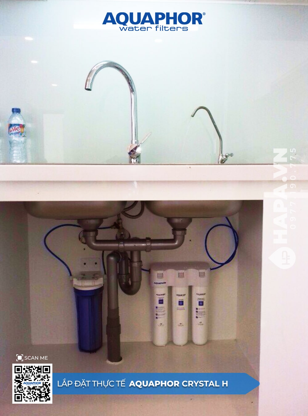 Hình ảnh lắp đặt thực tế của Máy Lọc Nước AQUAPHOR CRYSTAL H tại Chung cư STown Phúc An, Dĩ An, Bình Dương