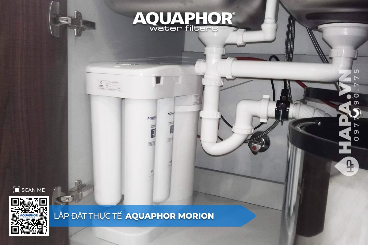 Hình ảnh lắp đặt Máy Lọc Nước AQUAPHOR MORION Cao Cấp Chung Cư Grandeur Palace Ba Đình, Hà Nội
