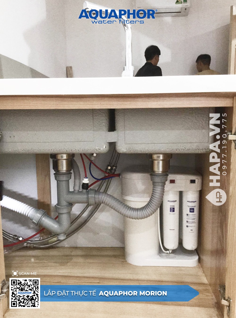 Hình ảnh lắp đặt Máy Lọc Nước AQUAPHOR MORION Cao Cấp tại Chung Cư Trang An Complex - Cầu Giấy, Hà Nội
