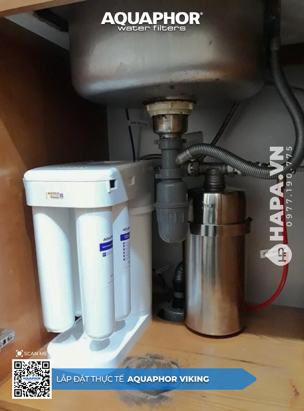 Hình ảnh lắp đặt thực tế của Máy lọc nước đầu nguồn Aquaphor Viking tại căn hộ Happy One Premier, Quận 12, TP. HCM - 2