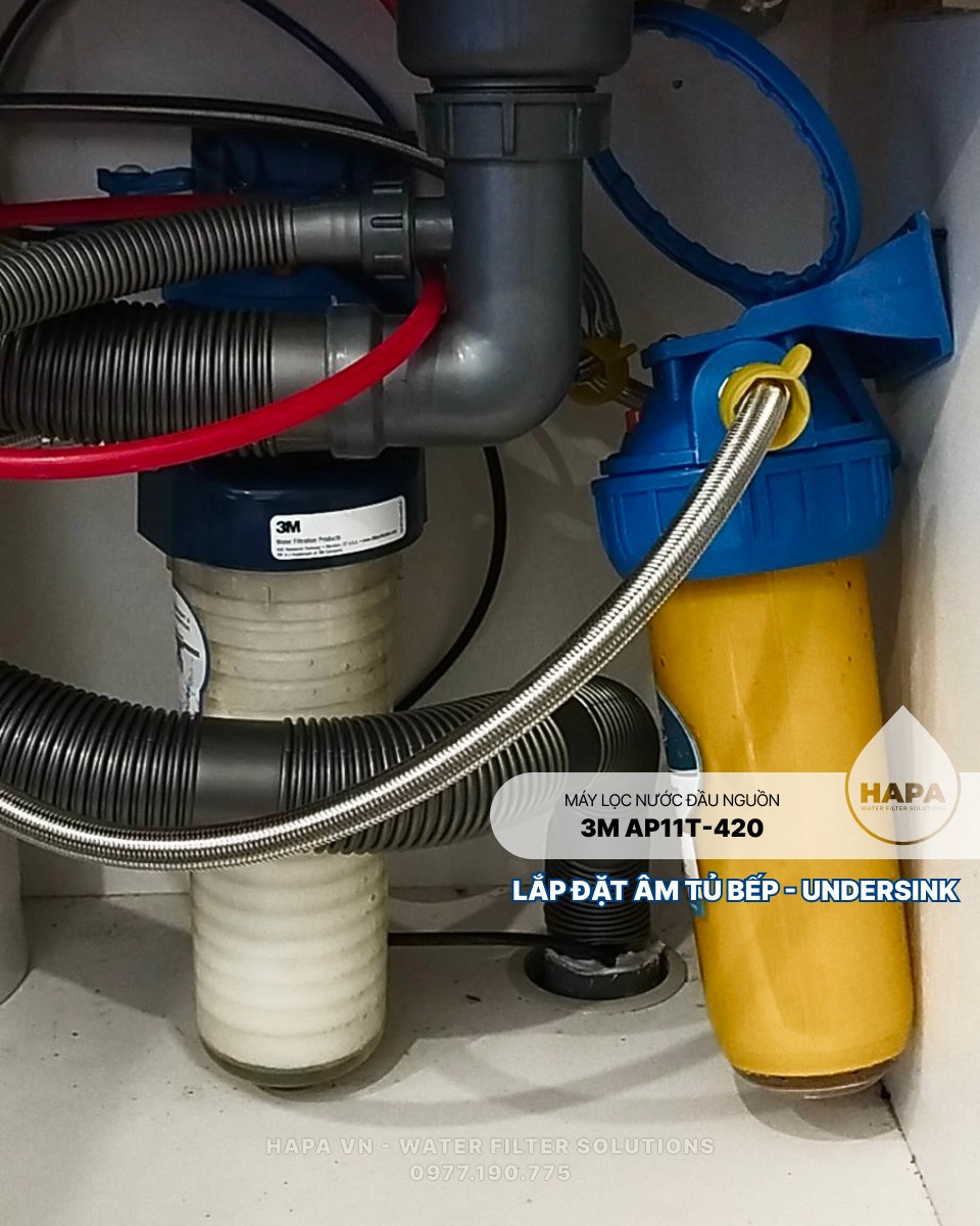 Lắp đặt thực tế Máy Lọc Nước Đầu Nguồn 3M AP11T-420 Lọc Nước Toàn Nhà - Nhập Khẩu Mỹ tại HAPA.VN - 03