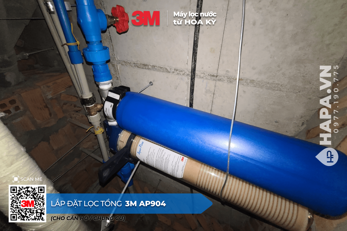 Hình ảnh lắp đặt thực tế Máy Lọc Nước Đầu Nguồn 3M AP904 tại The Estella, Quận 2, TP HCM. - 03