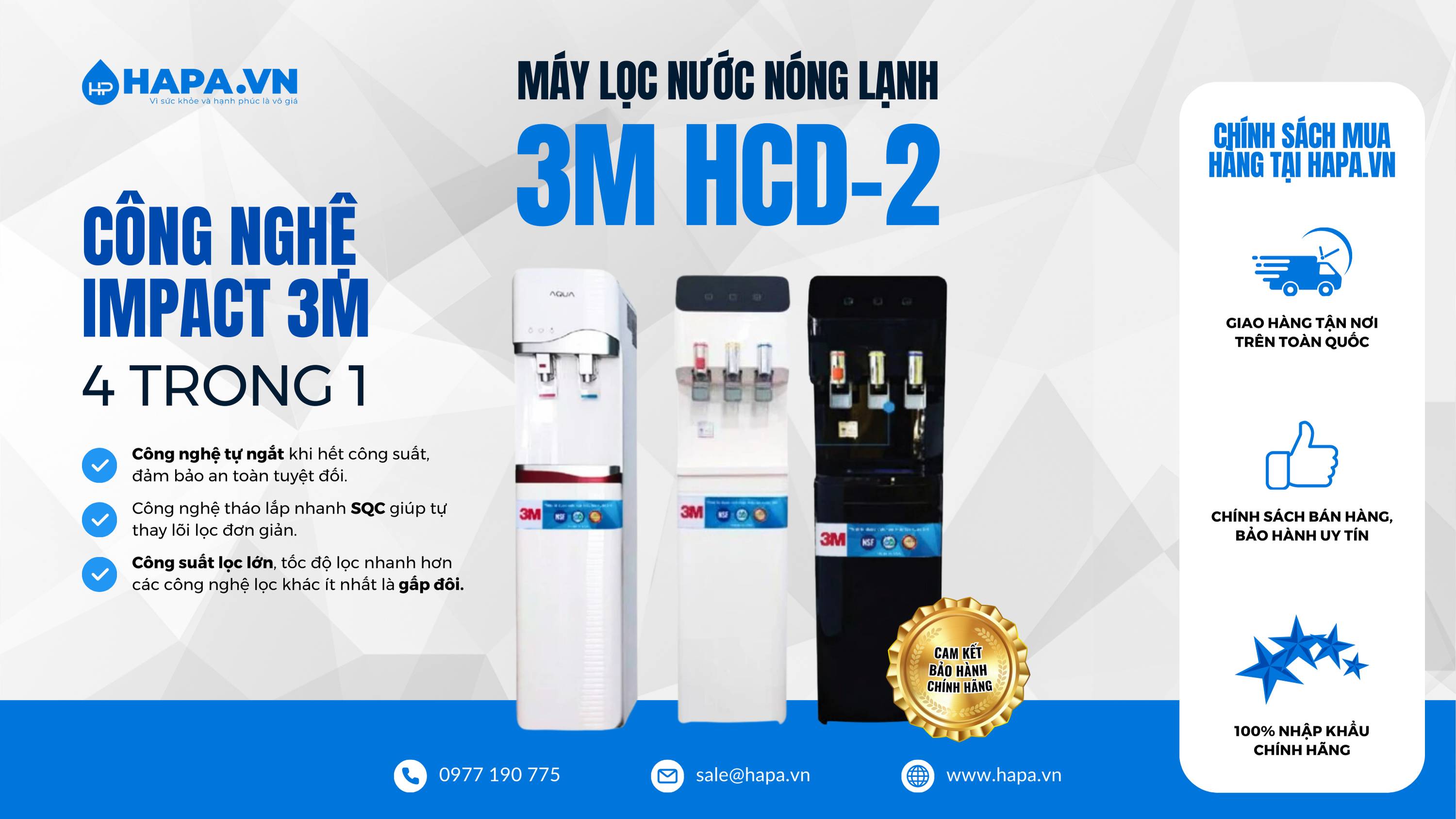Cây Nước Nóng Lạnh 3M 2 Vòi và 3 Vòi