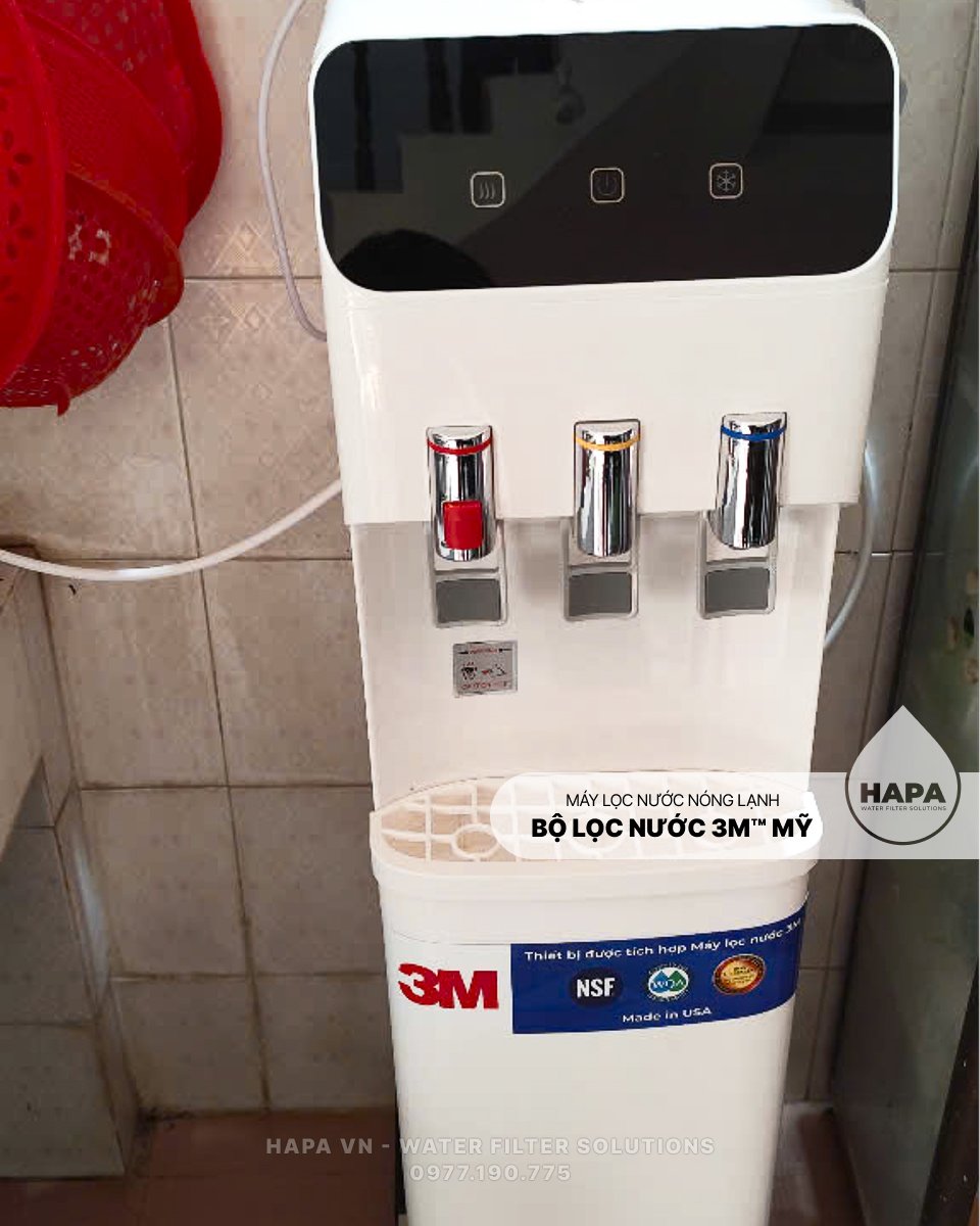 Hình ảnh lắp đặt thực tế Máy Lọc Nước Nóng Lạnh 3M™ Mỹ cho gia đình, văn phòng Hà Nội, Đà Nẵng, TP. Hồ Chí Minh - tại HAPA.VN - 3