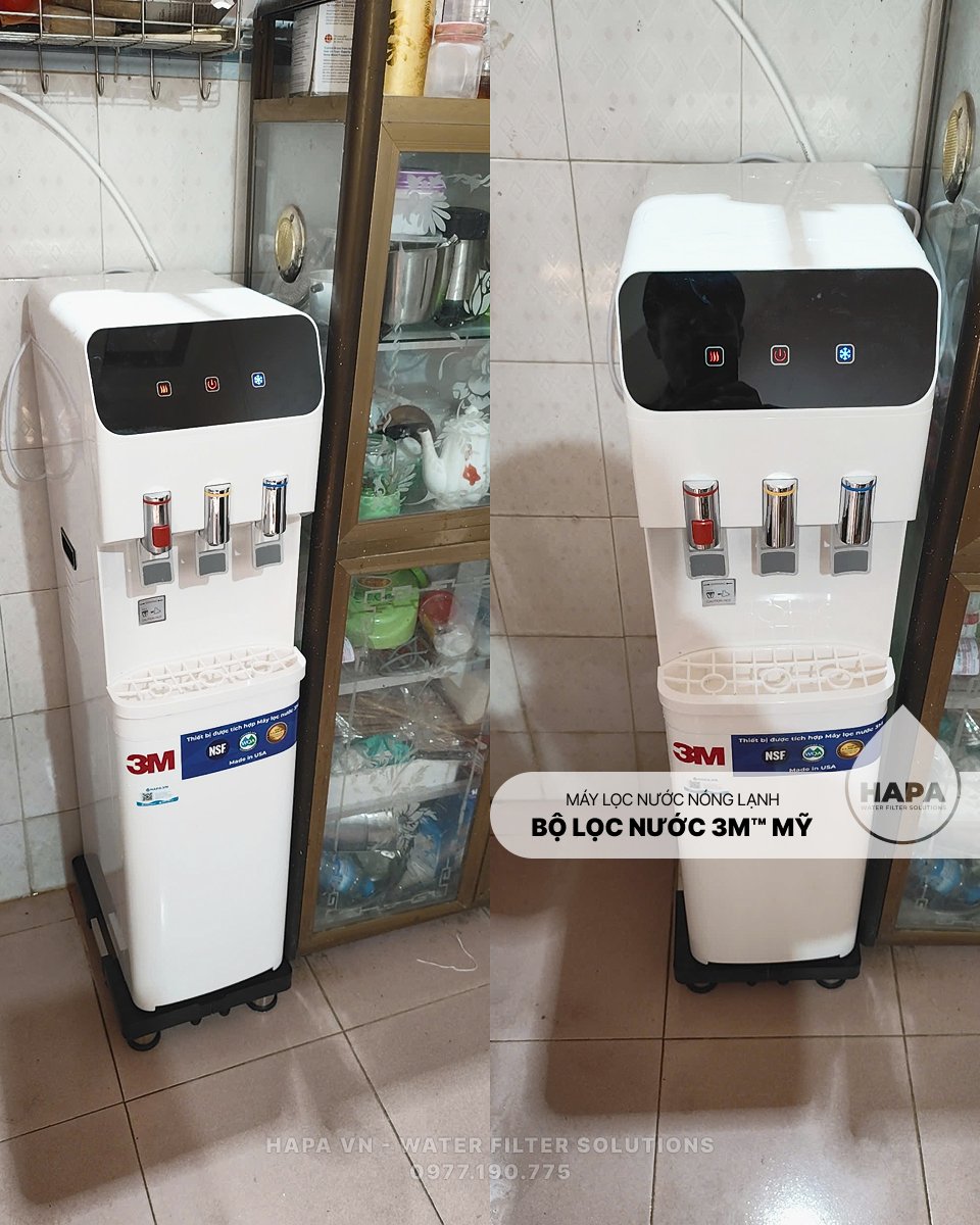 Hình ảnh lắp đặt thực tế Máy Lọc Nước Nóng Lạnh 3M™ Mỹ cho gia đình, văn phòng Hà Nội, Đà Nẵng, TP. Hồ Chí Minh - tại HAPA.VN - 4