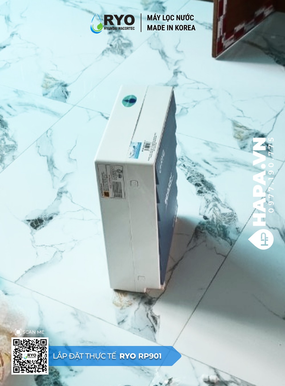 Hình ảnh lắp đặt thực tế của Máy Lọc Nước RYO HYUNDAI RP901 tại Chung cư Horizon Tower, Quận 1, TP. Hồ Chí Minh - 2