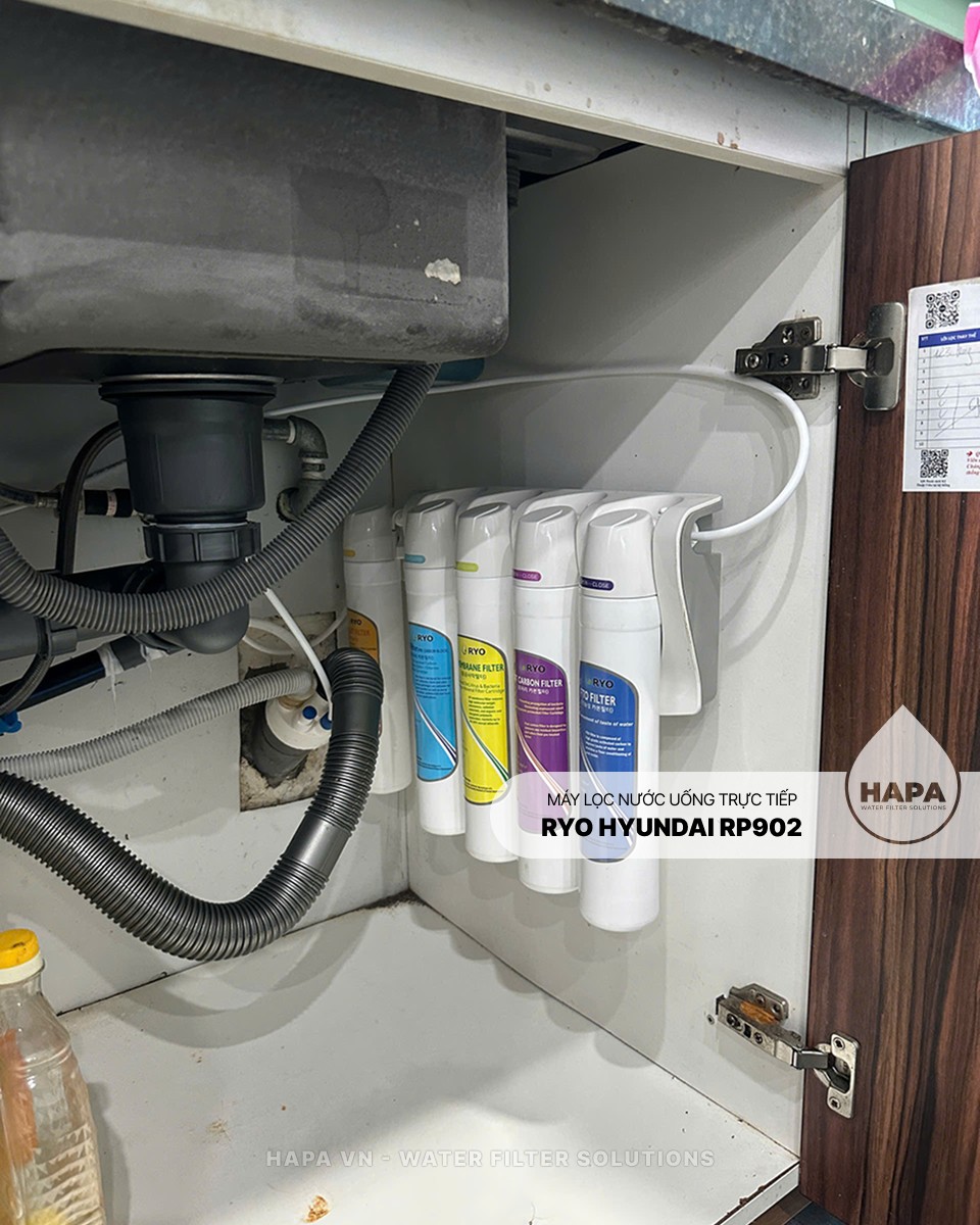 Hình ảnh lắp đặt thực tế của Máy Lọc Nước RYO Hyundai RP902 Uống Trực Tiếp tại Bình Dương