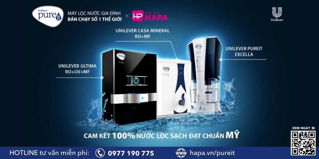 Máy Lọc Nước Unilever - PUREIT phân phối chính hãng 100% tại Điện máy HAPA