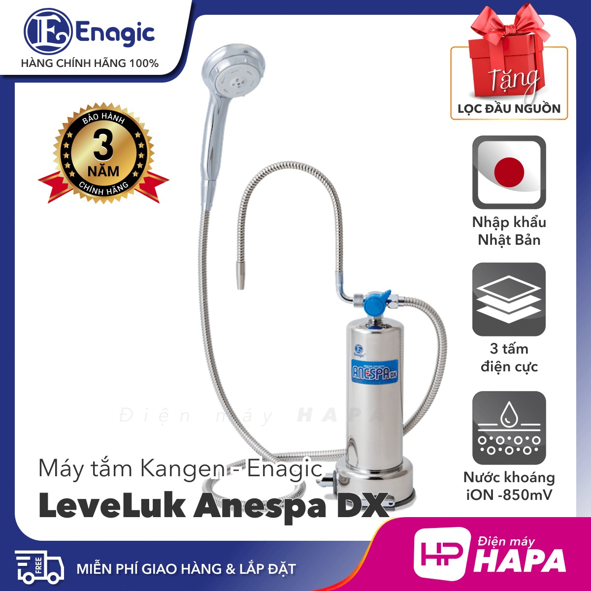 Máy lọc nước Kangen LeveLuk không chỉ thực hiện chức năng lọc nước mà còn tạo ra nước iON Kiềm giàu hydrogen, giúp chống oxy hóa và giảm axit dư thừa