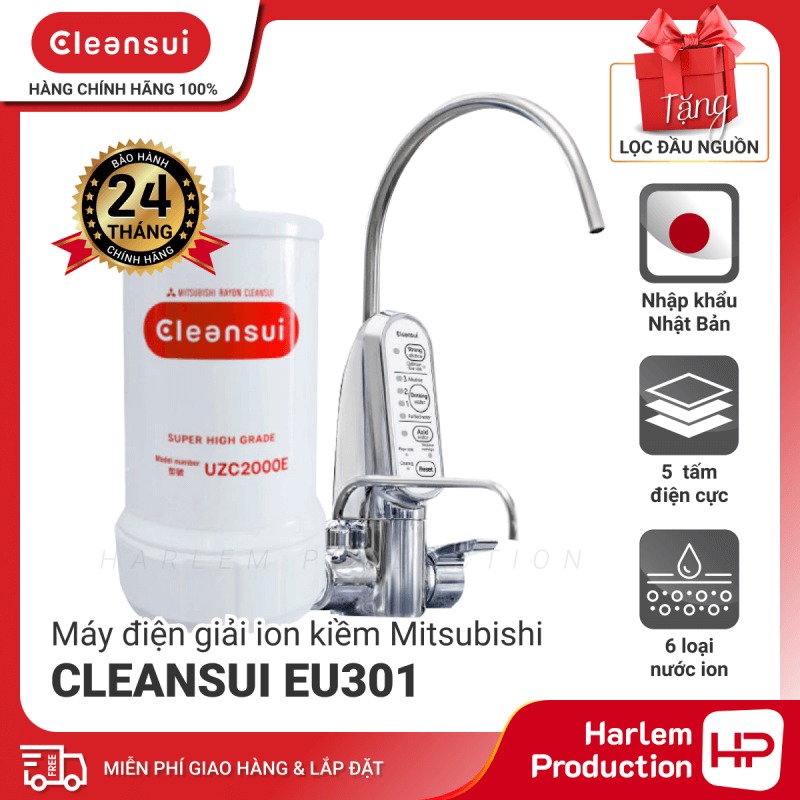 Cleansui có 5 chế độ nước với độ pH khác nhau, phục vụ nhu cầu uống nước ion kiềm, pha sữa, chăm sóc da và tẩy rửa thực phẩm