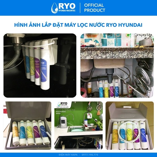 Hình lắp đặt thực tế máy lọc nước RYO Hyundai - 1