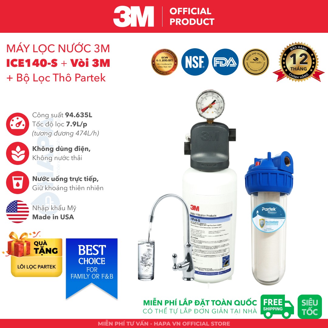 Máy Lọc Nước 3M ICE140-S