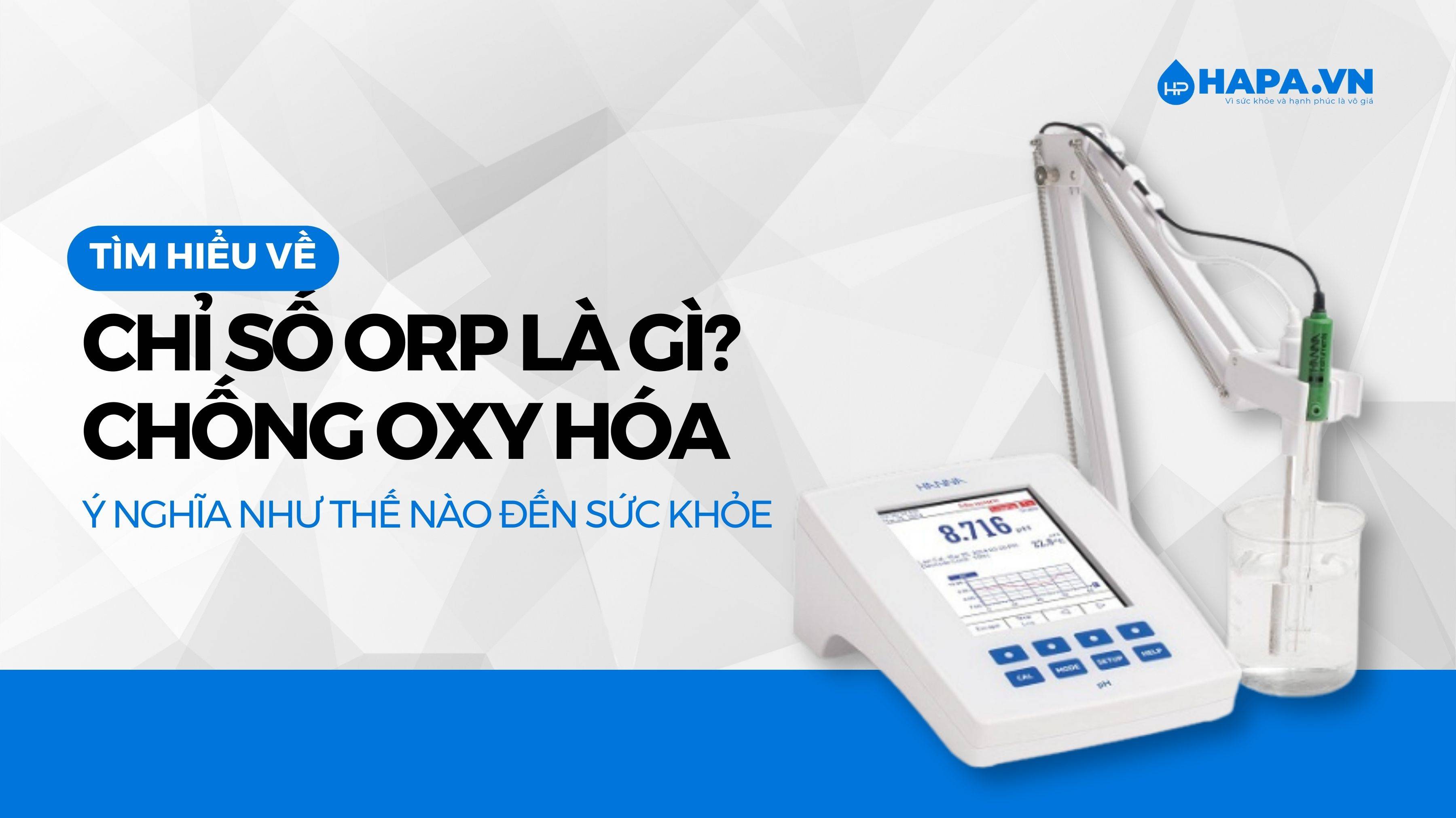 Chỉ Số ORP Là Gì?