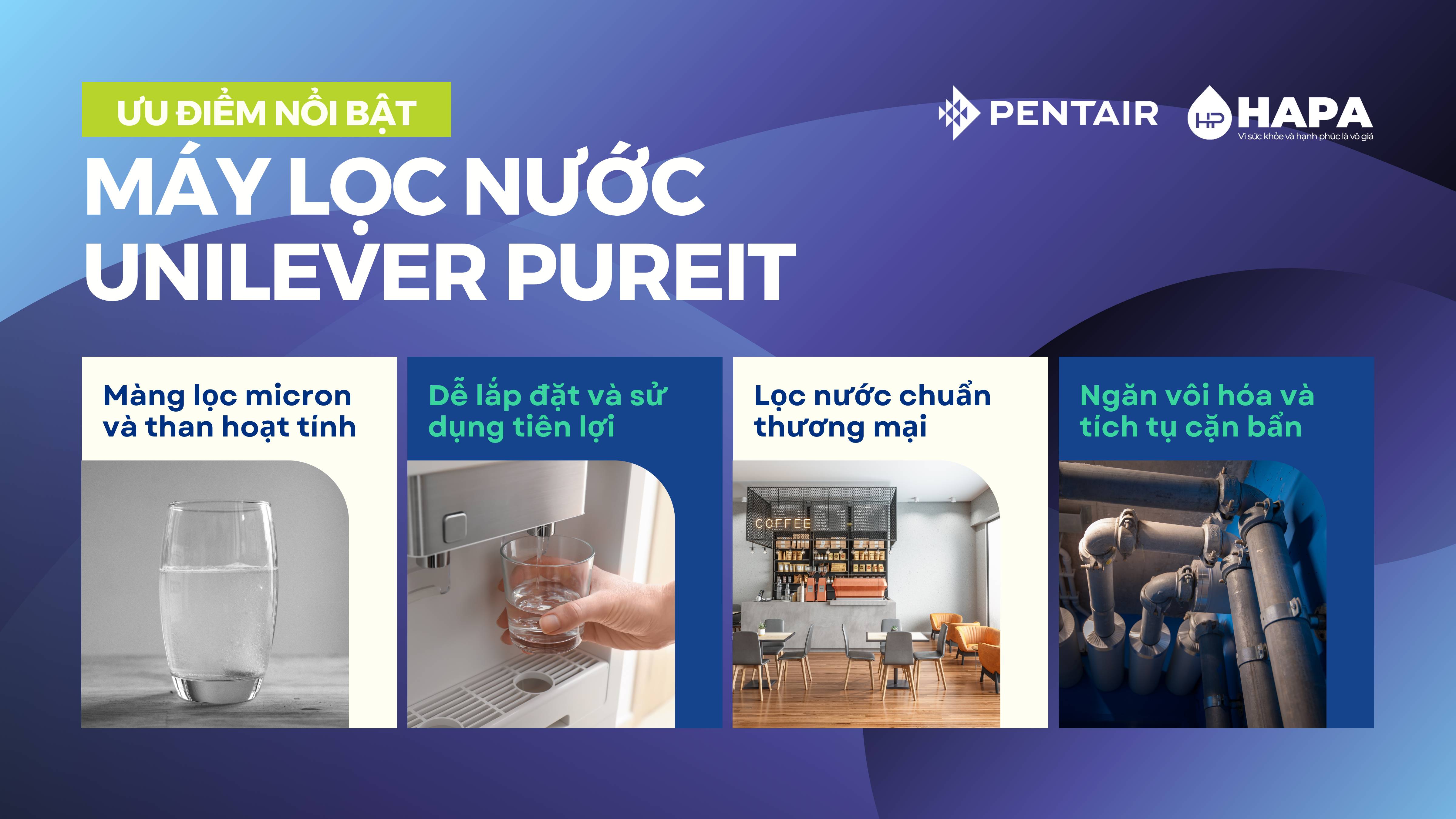 Ưu điểm nổi bật của Máy Lọc Nước Pentair