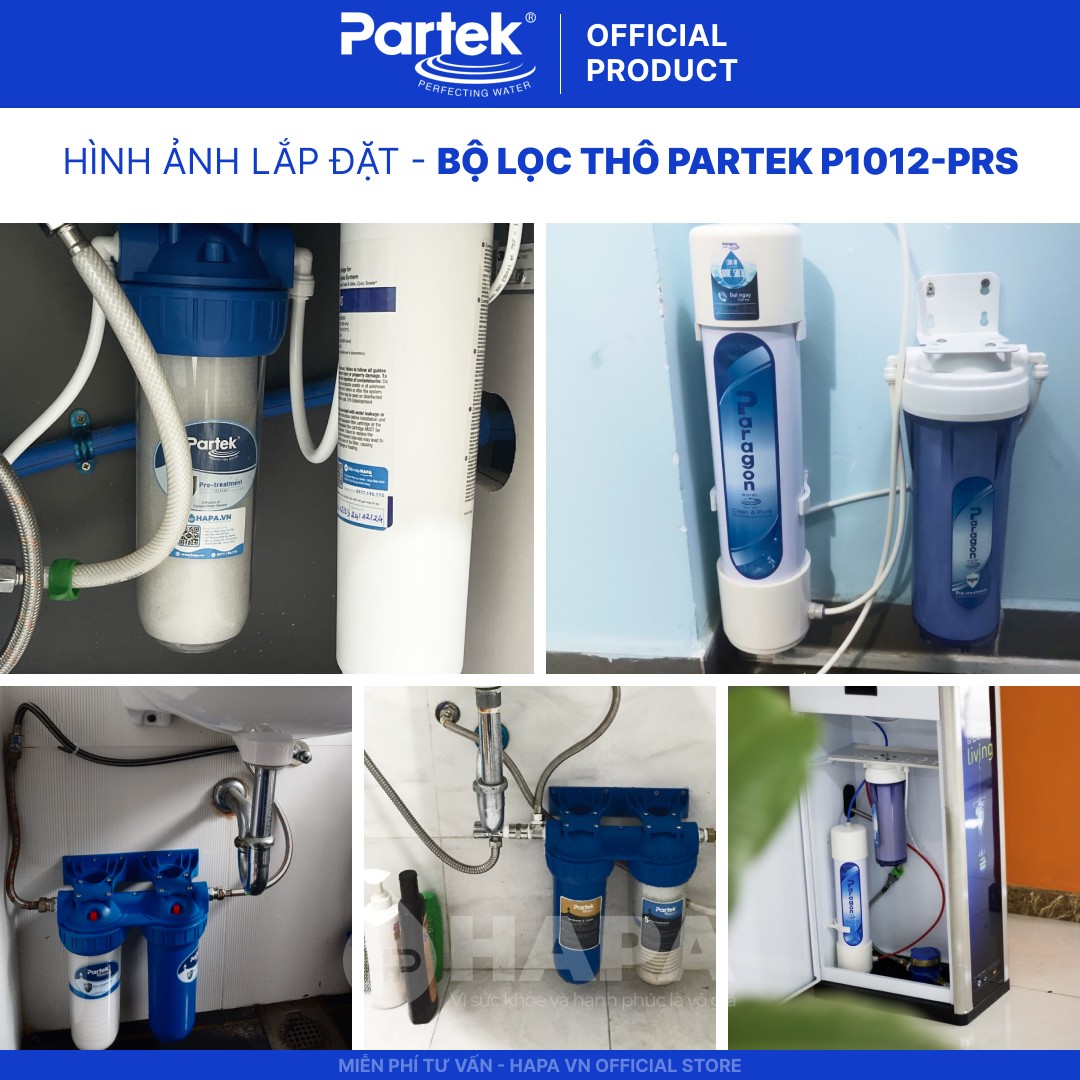 Ảnh lắp đặt thực tế của Lõi Lọc Than Hoạt Tính 10 inch PARTEK P10-CTO Carbon Block Cao Cấp - 3