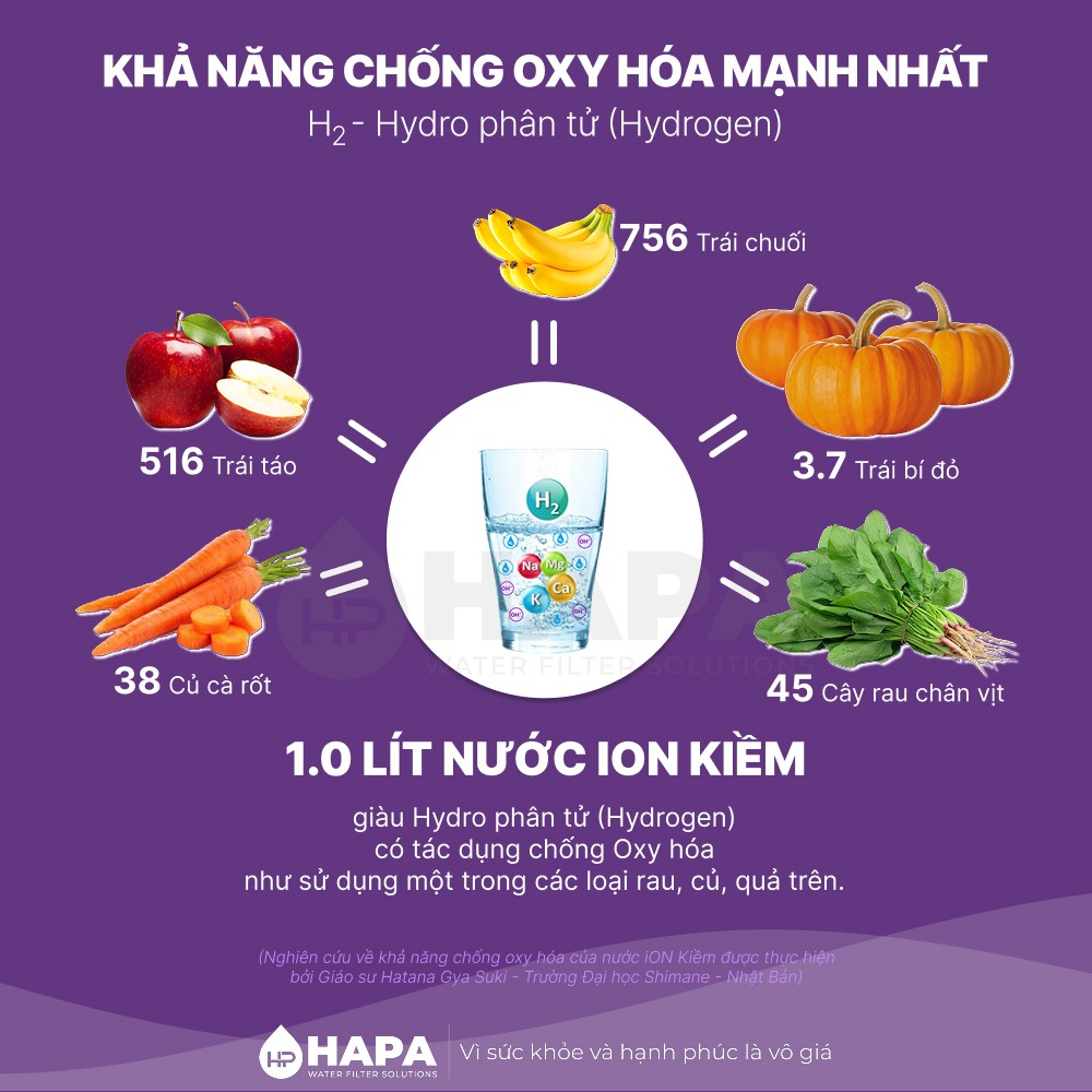 Khả năng chống oxy hóa của máy điện giải ion kiềm sử dụng Ưu điểm nổi bật của Bộ Tiền Xử Lý Nước 3M BREW120-MS - Nhập khẩu Mỹ