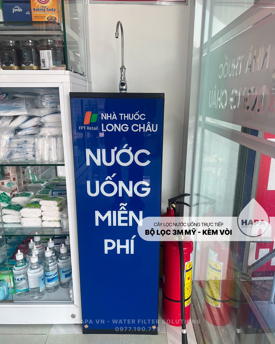 Lắp đặt Cây Lọc Nước Uống 3M BREW120-MS Không Dùng Điện - Bộ lọc nhập khẩu Mỹ tại chuỗi Nhà thuốc Long Châu FPT - 1