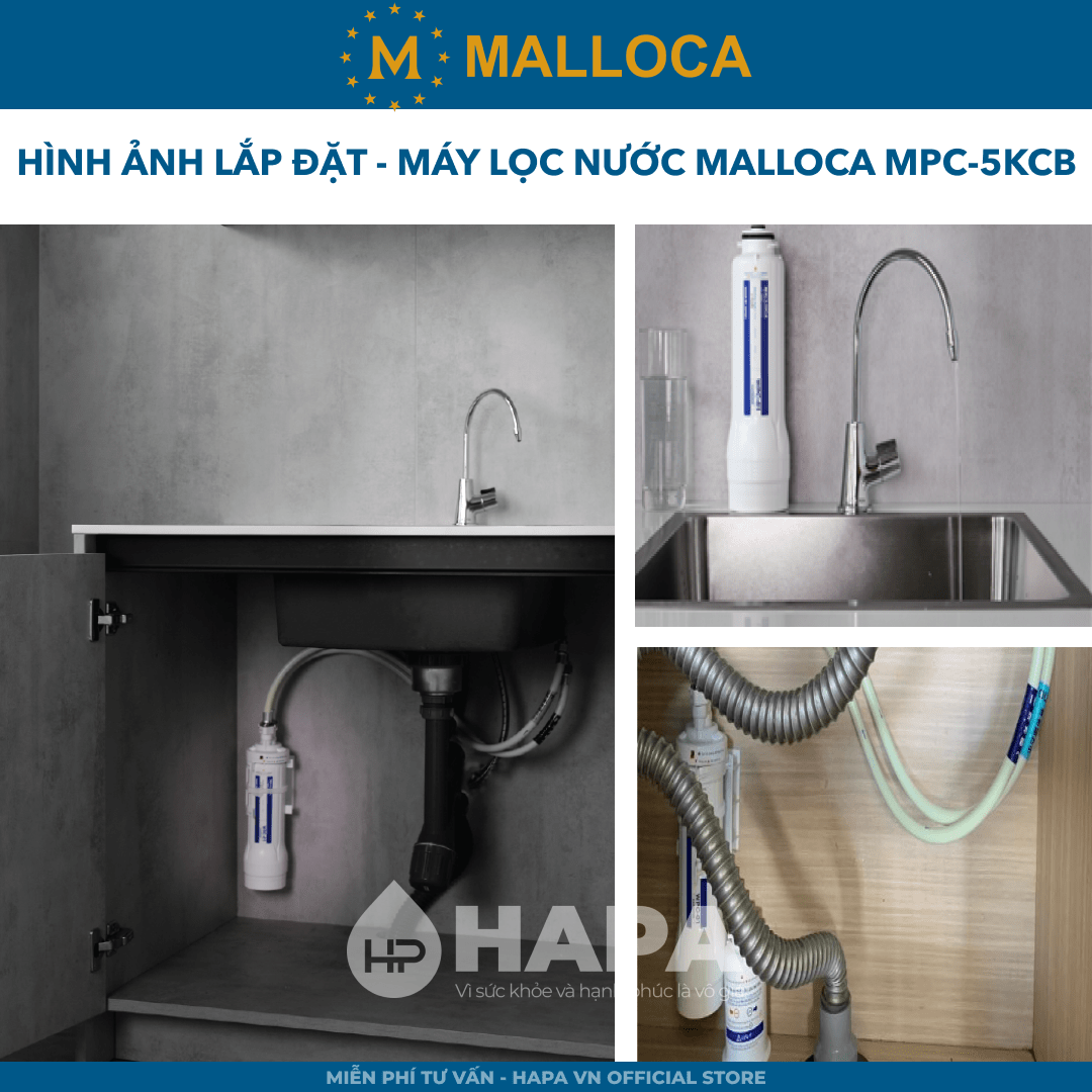 Hình ảnh lắp đặt thực tế của Máy Lọc Nước MALLOCA MPC-5KCB Uống Trực Tiếp Từ Vòi - Nhập Khẩu Nhật Bản, Chính Hãng - 01