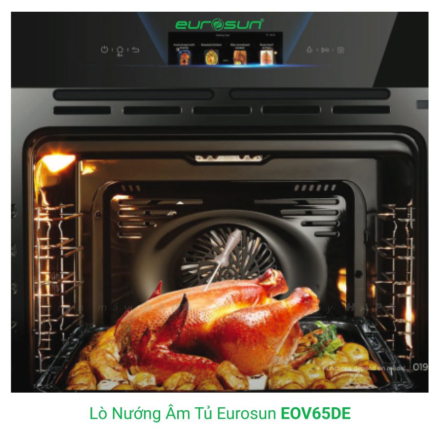 Lò Nướng Âm Tủ Eurosun EOV65DE - 9 chức năng, tiết kiệm điện, 65L