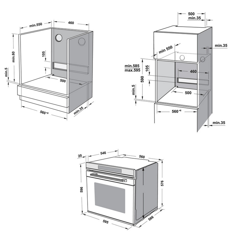 THÔNG SỐ KỸ THUẬT CỦA LÒ NƯỚNG ÂM TỦ HAFELE HO-8T72A (538.01.421)