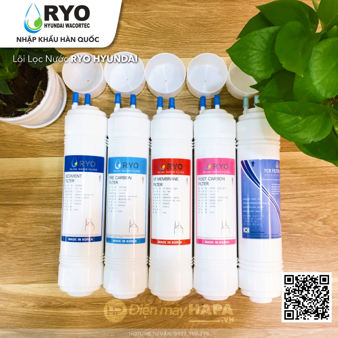 Hình ảnh thay lõi lọc nước RYO HYUNDAI Hàn Quốc - Made in Korea tại Điện máy HAPA - 03