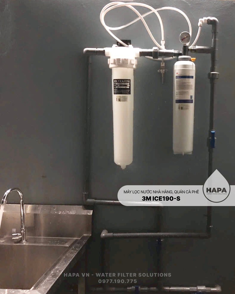 Máy Lọc Nước 3M ICE190-S Chuyên Dùng Cho Quán Cà Phê, Nhà Hàng - Nhập Khẩu Mỹ