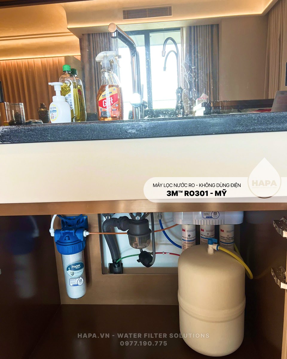 Lắp đặt Máy Lọc Nước 3M RO301 tại Căn hộ Vinhomes Golden River Ba Son - Chính hãng Mỹ mua tại HAPA.VN - 1