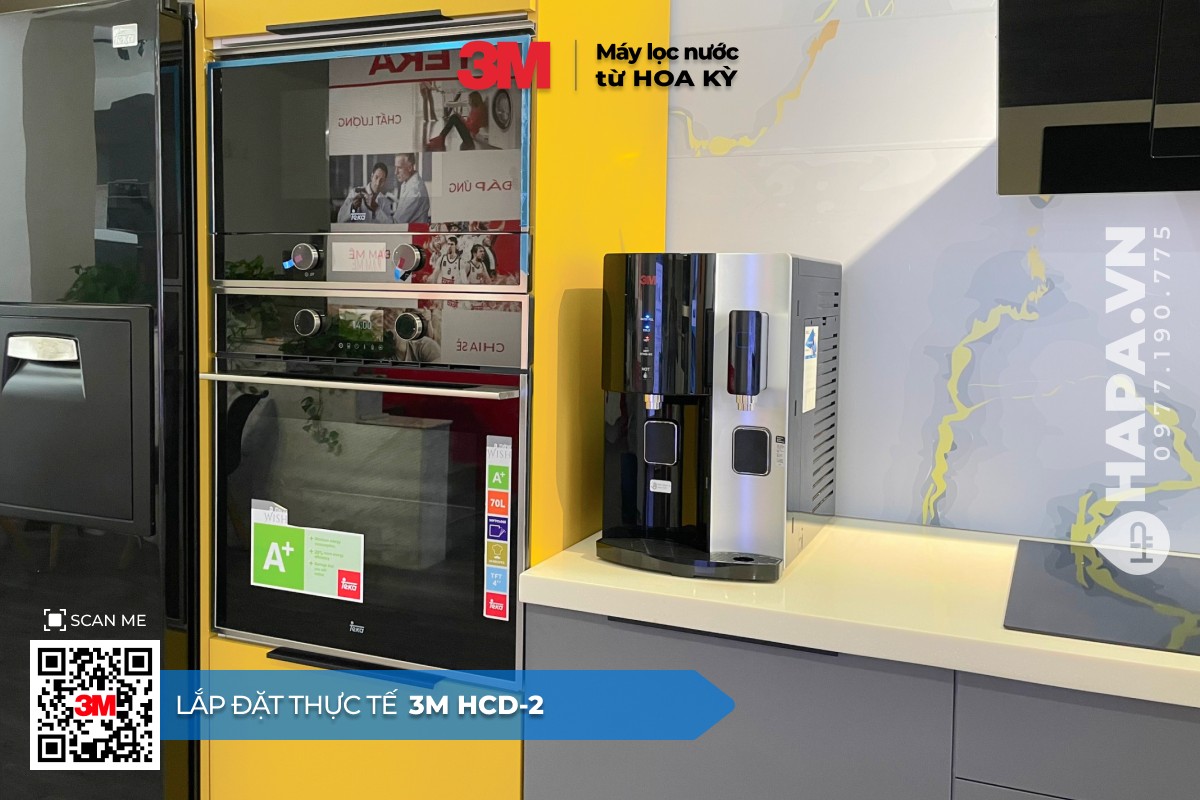 Ảnh lắp đặt thực tế của Máy Lọc Nước Nóng Lạnh Để Bàn 3M HCD-2 mua tại HAPA - 7