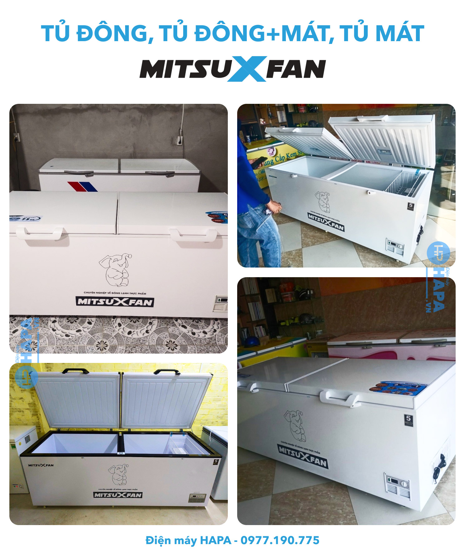 Hình ảnh thực tế Tủ Đông Cao Cấp MITSUXFAN Đầy Đủ Phiên Bản - Điện máy HAPA - 03