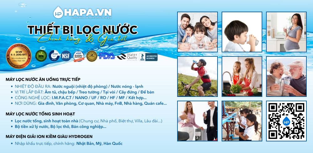 HAPA cung cấp Giải Pháp Lọc Nước toàn diện, chi tiết và chuyên sâu cho Gia đình, Cơ quan, Doanh nghiệp, Nhà hàng, Quán cà phê, Horeca, FnB, Trường học, Bệnh viện... 