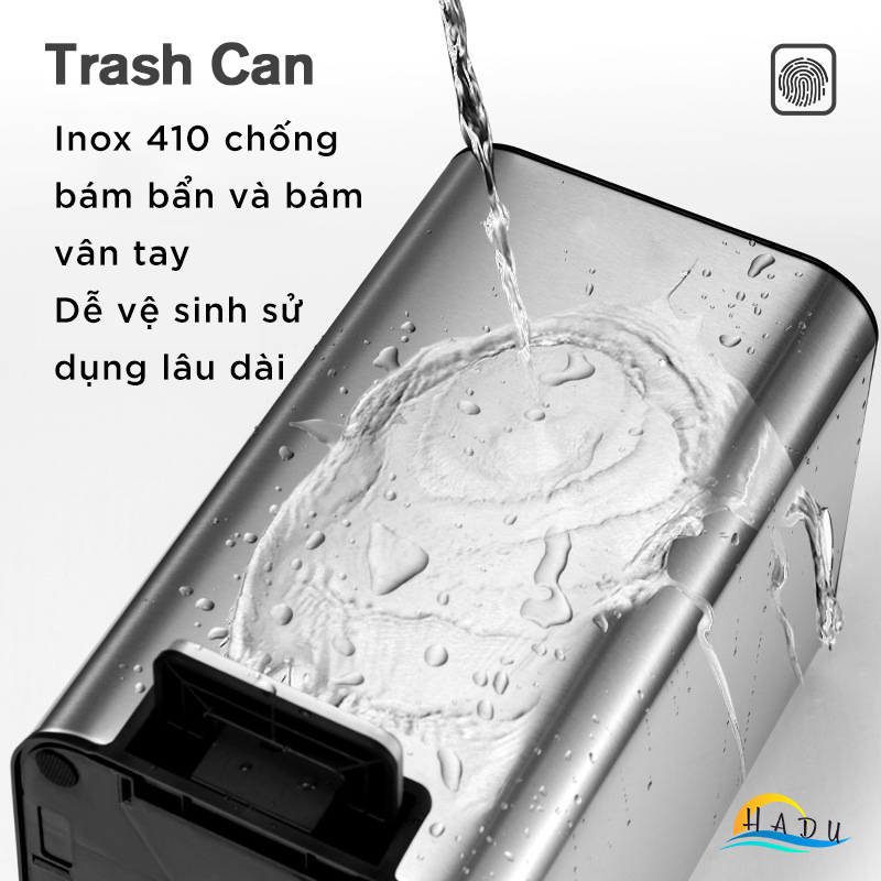 Thùng Rác Đạp Chân Inox 420 CCKO 9L, Nắp Đóng Êm Giảm Chấn, Chống Vân Tay, Nhiều Màu