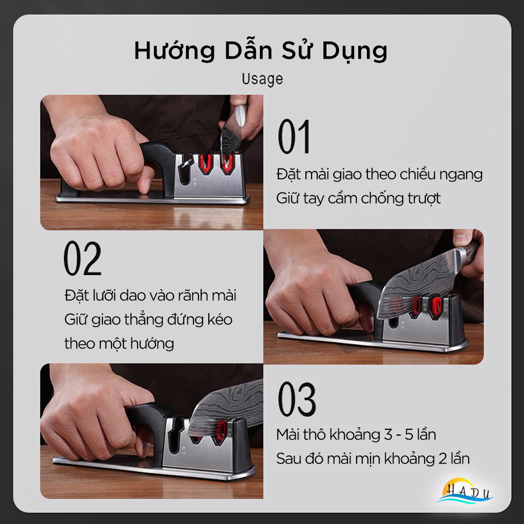 Dụng Cụ Mài Dao Keo Gốm Nâng Cao – Chuyên Nghiệp, Siêu Sắc, Gốm và Vonfram, Thiết Kế Chống Trượt, Mài Dao Sắc Bén Lâu Dài SSGP