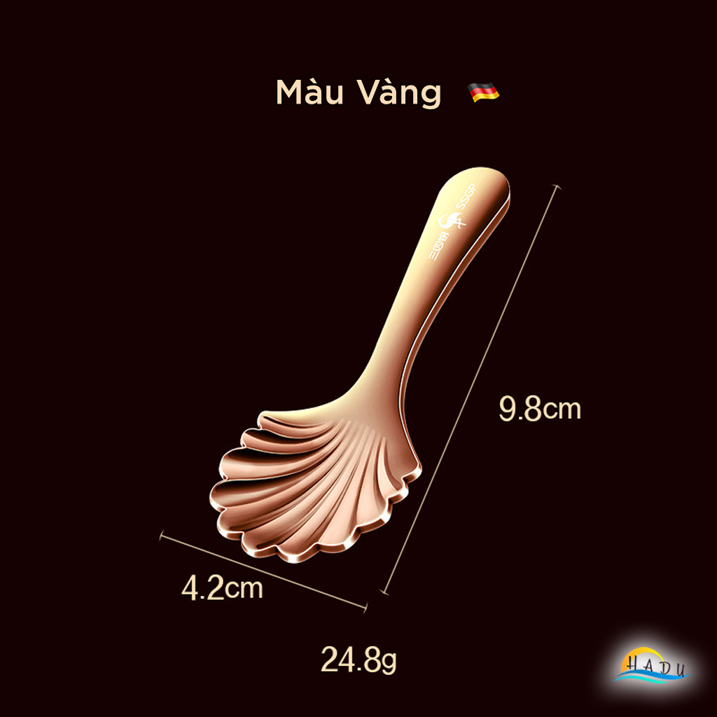 Thìa Múc Inox 304 Cao Cấp – Đầu Sâu, Tay Cầm Thoải Mái, Đa Năng Dùng Múc Trà, Sữa Bột, Bánh, Thạch SSGP