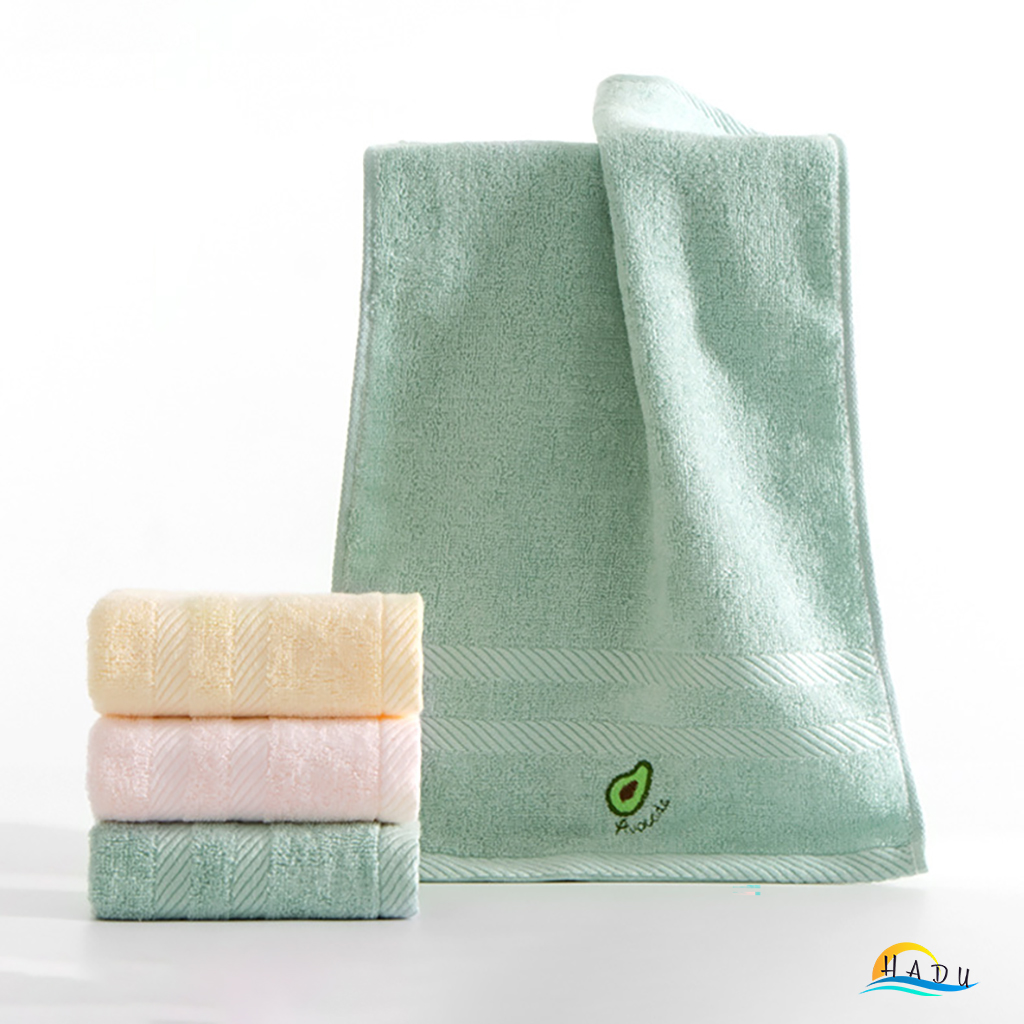 Khăn Mặt Cho Bé HADU, Cotton Sợi Tre, Kháng Khuẩn, Siêu Mềm Mại, 26x48cm, Nhiều Màu