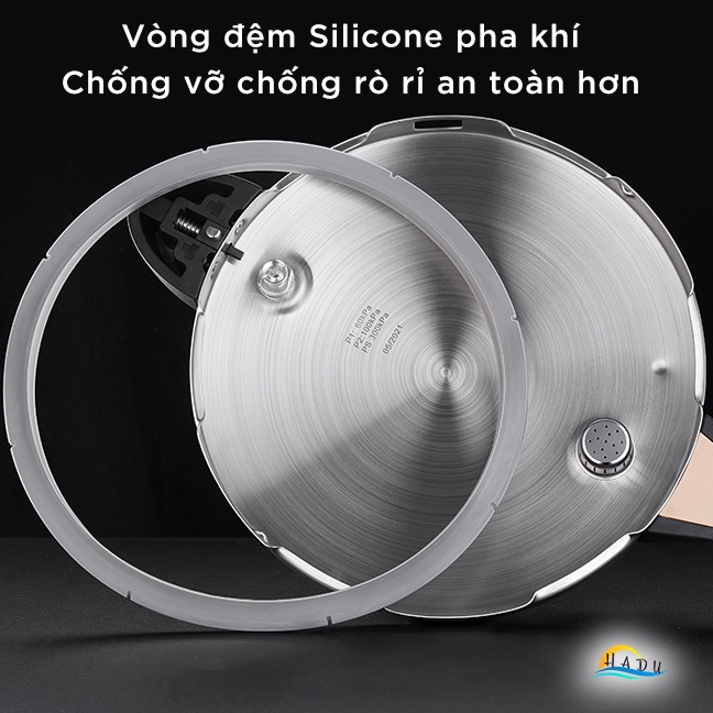 Nồi Áp Suất Bếp Từ Inox 304 SSGP 4L 6L, 2 Chế Độ Nấu, Đáy 3 Lớp, Hầm Nhanh, Đạt Chất Lượng LFGB Đức