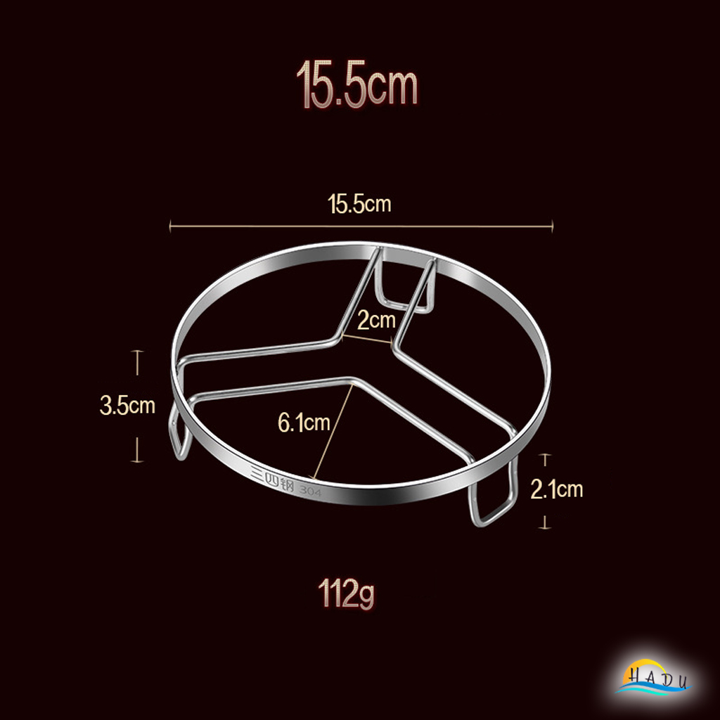 Giá Hấp Inox 304 SSGP, 3 Chân Chắc Chắn, Đường Kính 16cm 18cm, Hấp Bánh Bao, Rau Củ, Đạt Chất Lượng LFGB Đức