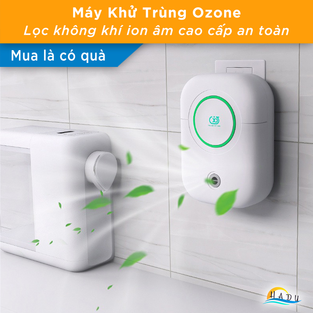 Máy Khử Mùi Nhà Vệ Sinh HADU, Công Nghệ Ozone và Ion Âm, Lọc Khí, Cho Phòng 15m²