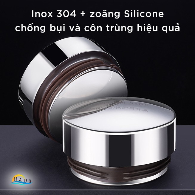Bình Rót Dầu Ăn Thủy Tinh Borosilicate SSGP 800ml, Vòi Chống Rò Rỉ, Nắp Inox 304, Đạt Chất Lượng LFGB Đức